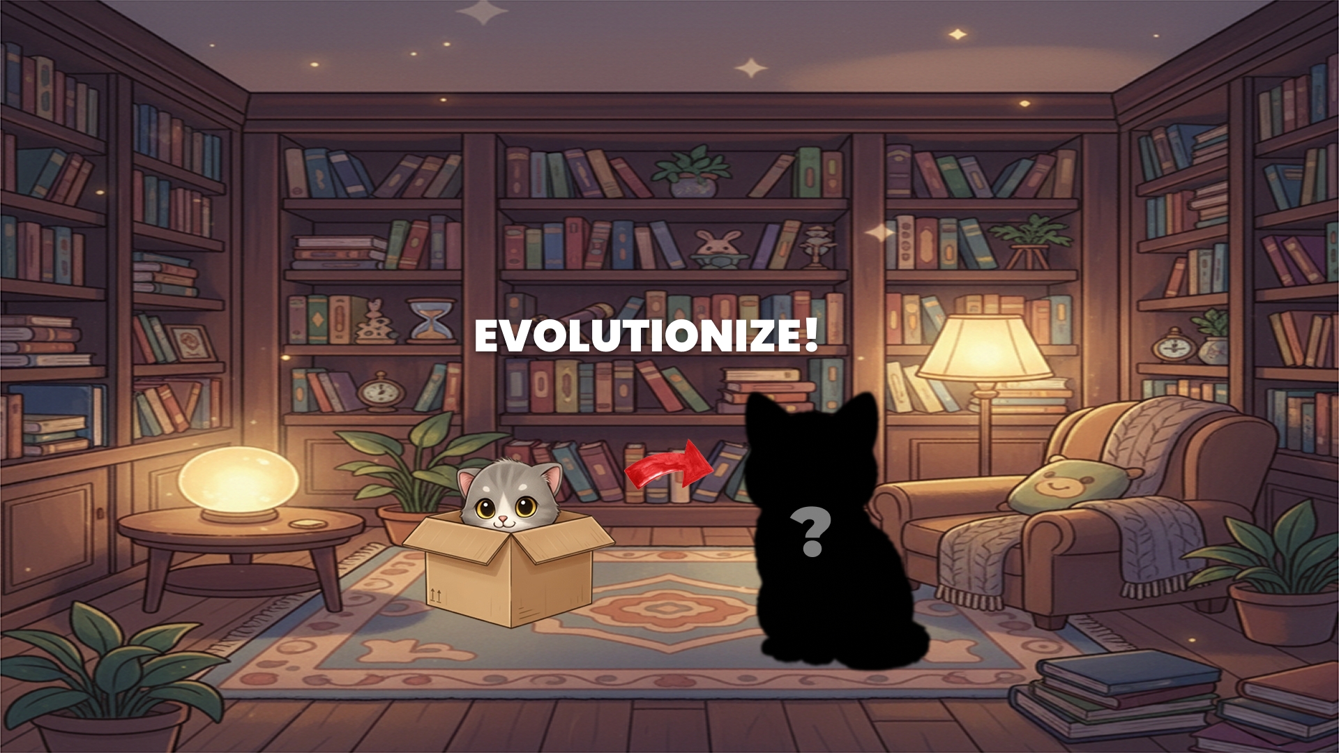 Cat Clicker — cat evolution screen