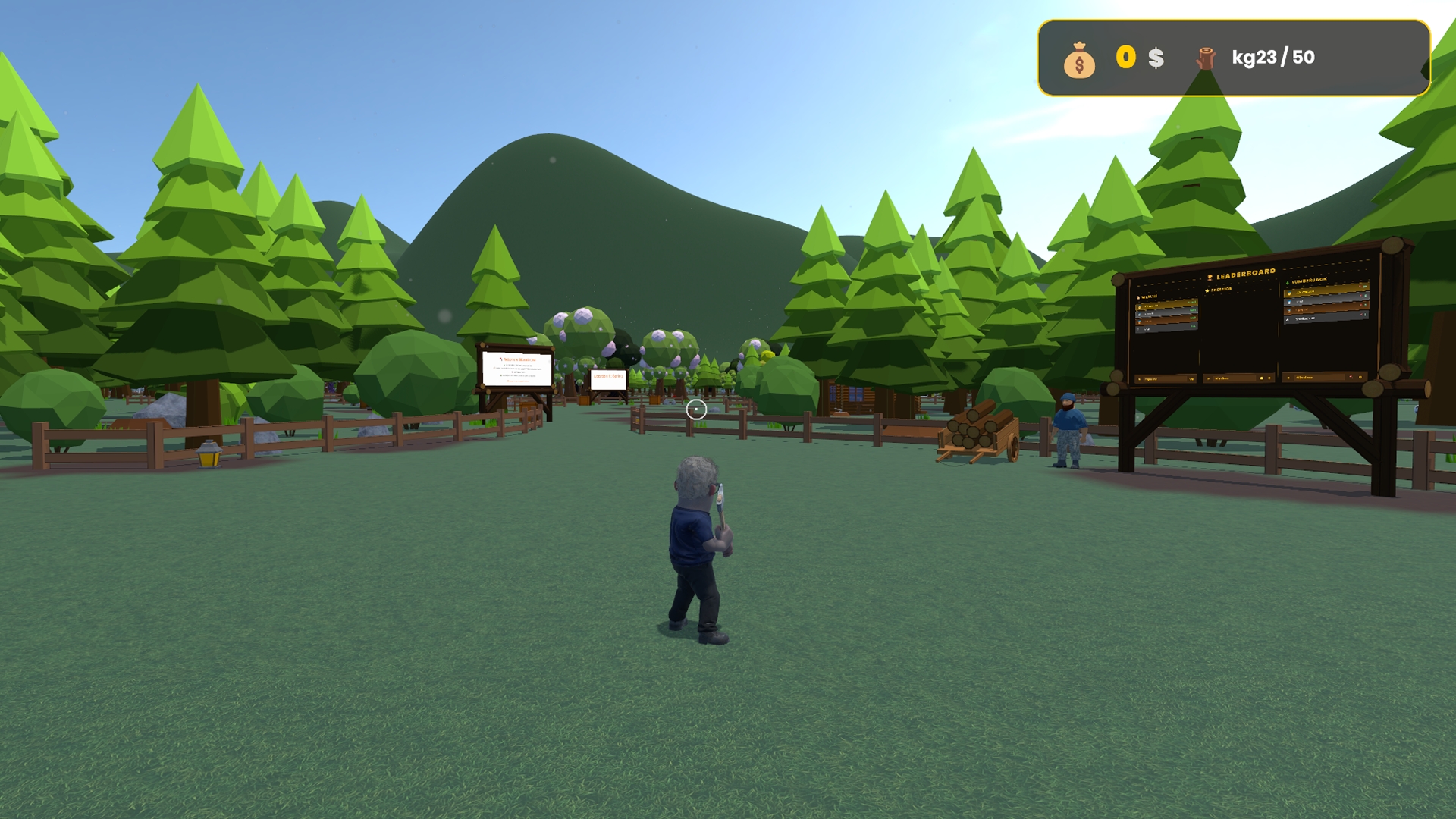 S&Lumberjack — starting zone with leaderboard