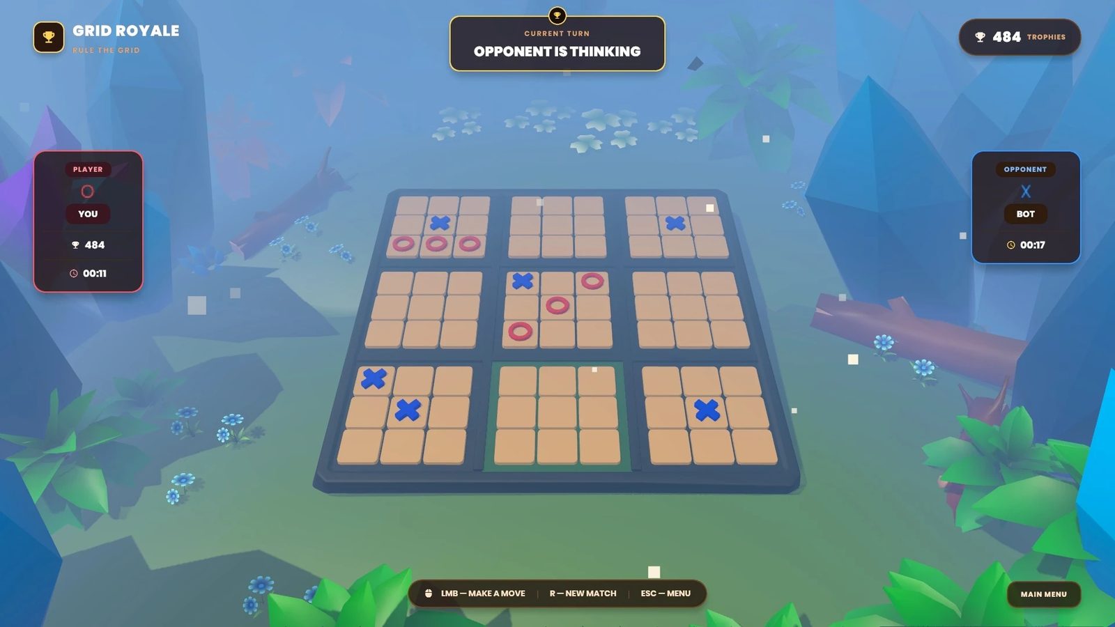 Ultimate Tic-Tac-Toe: nine boards in one